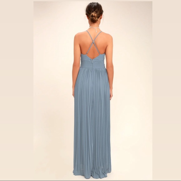 Depths of My Love Dusty Blue Maxi Dress - Picture 2 of 5